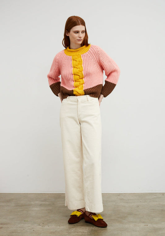 Dr Bloom Ecru Rose Pants