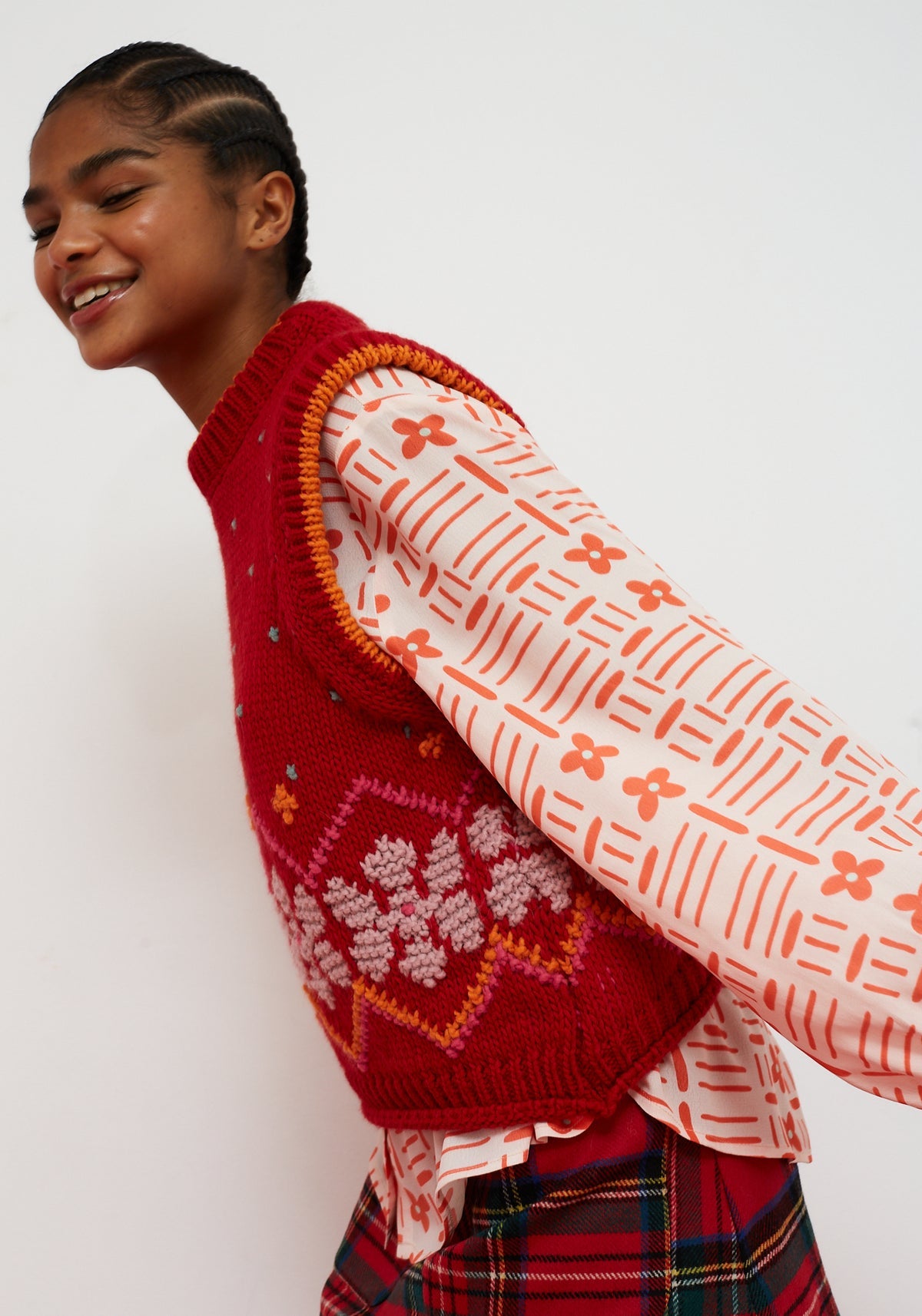 Dr Bloom Jumpy Red Vest