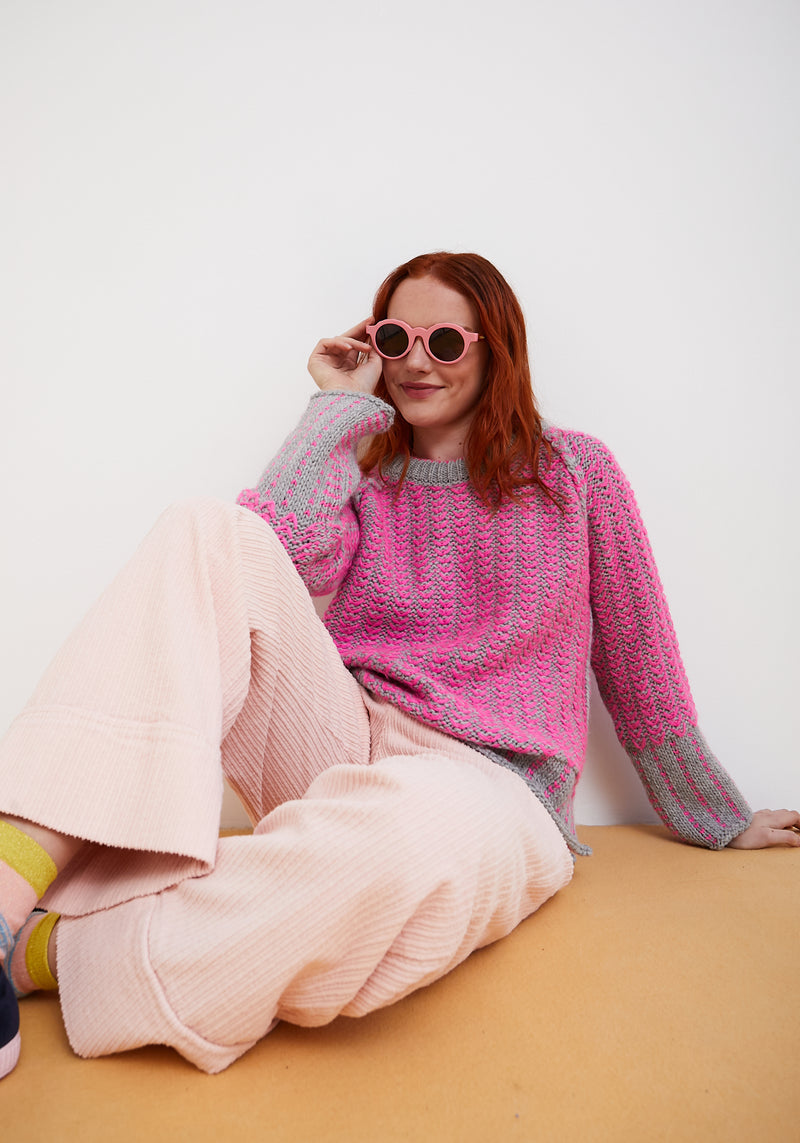 Dr Bloom Pink Prime Sweater