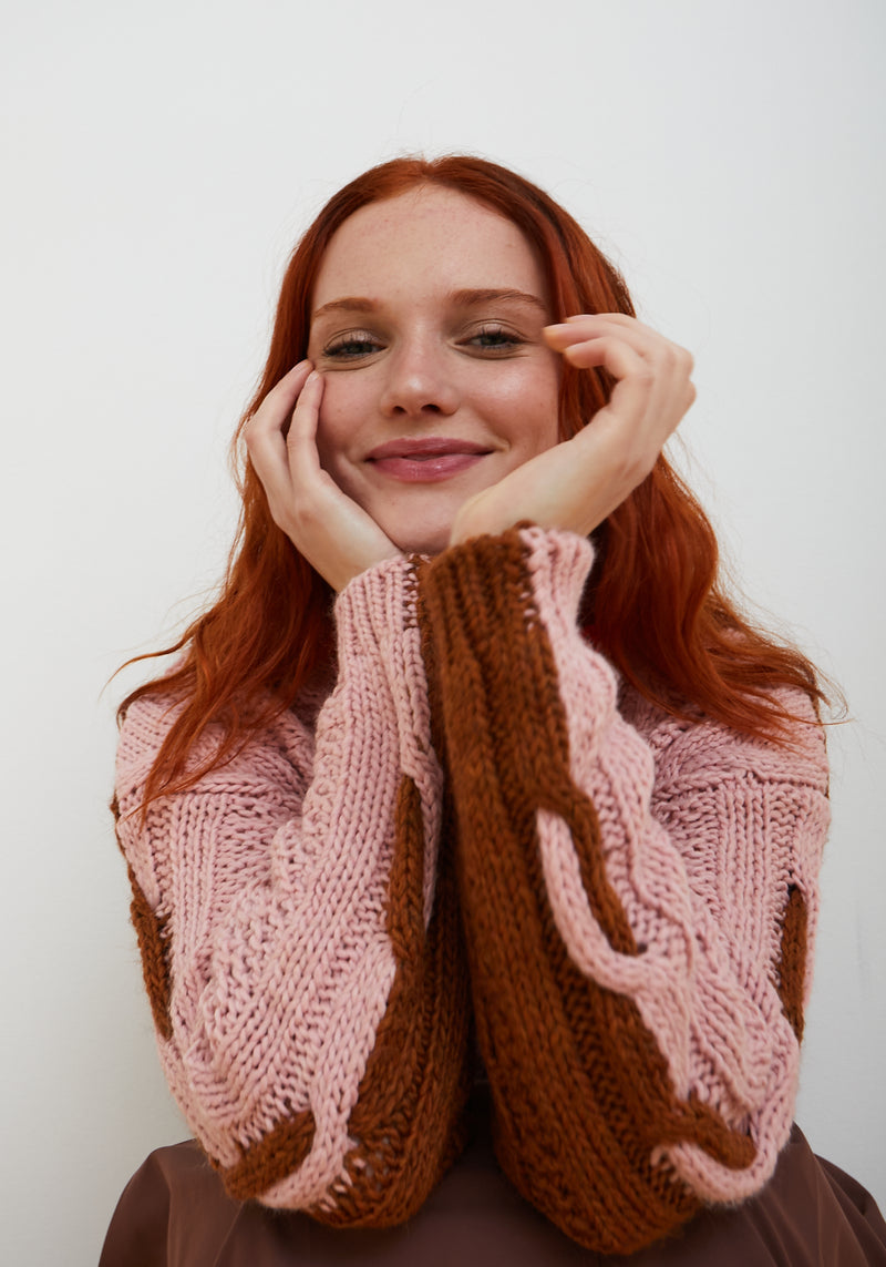 Dr Bloom Pink Marmalade Sweater