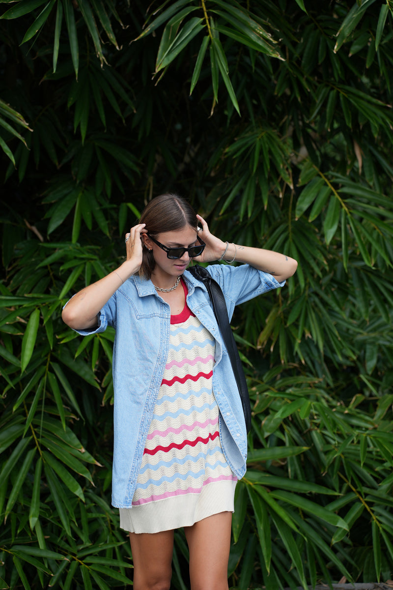 seventy + mochi Eva Shirt in Summer Sky