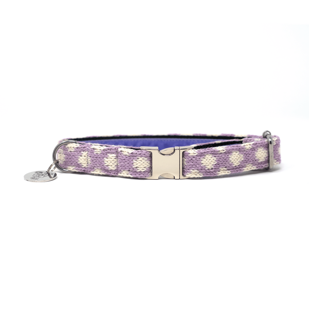 Stocky & Dee Lavender - Polkadot Collection - Luxury Dog Collar
