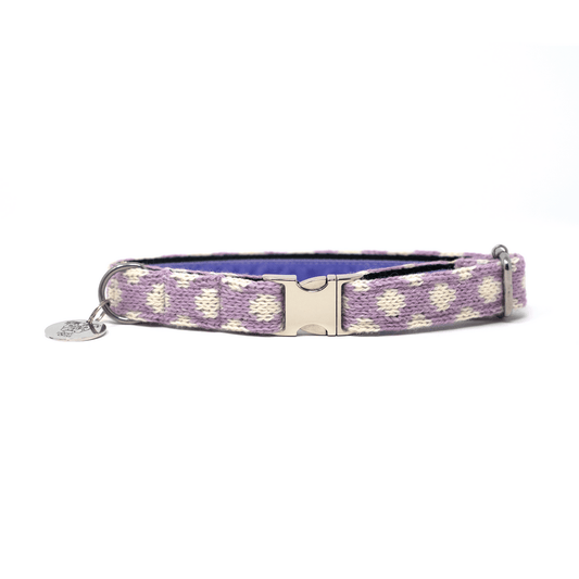 Stocky & Dee Lavender - Polkadot Collection - Luxury Dog Collar