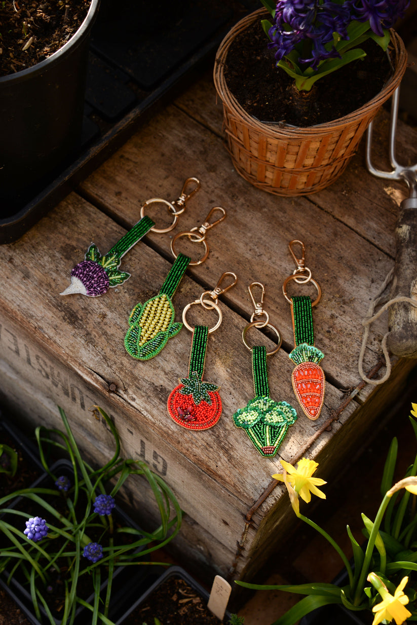My Doris Beaded Turnip Keyring/Bag Charm