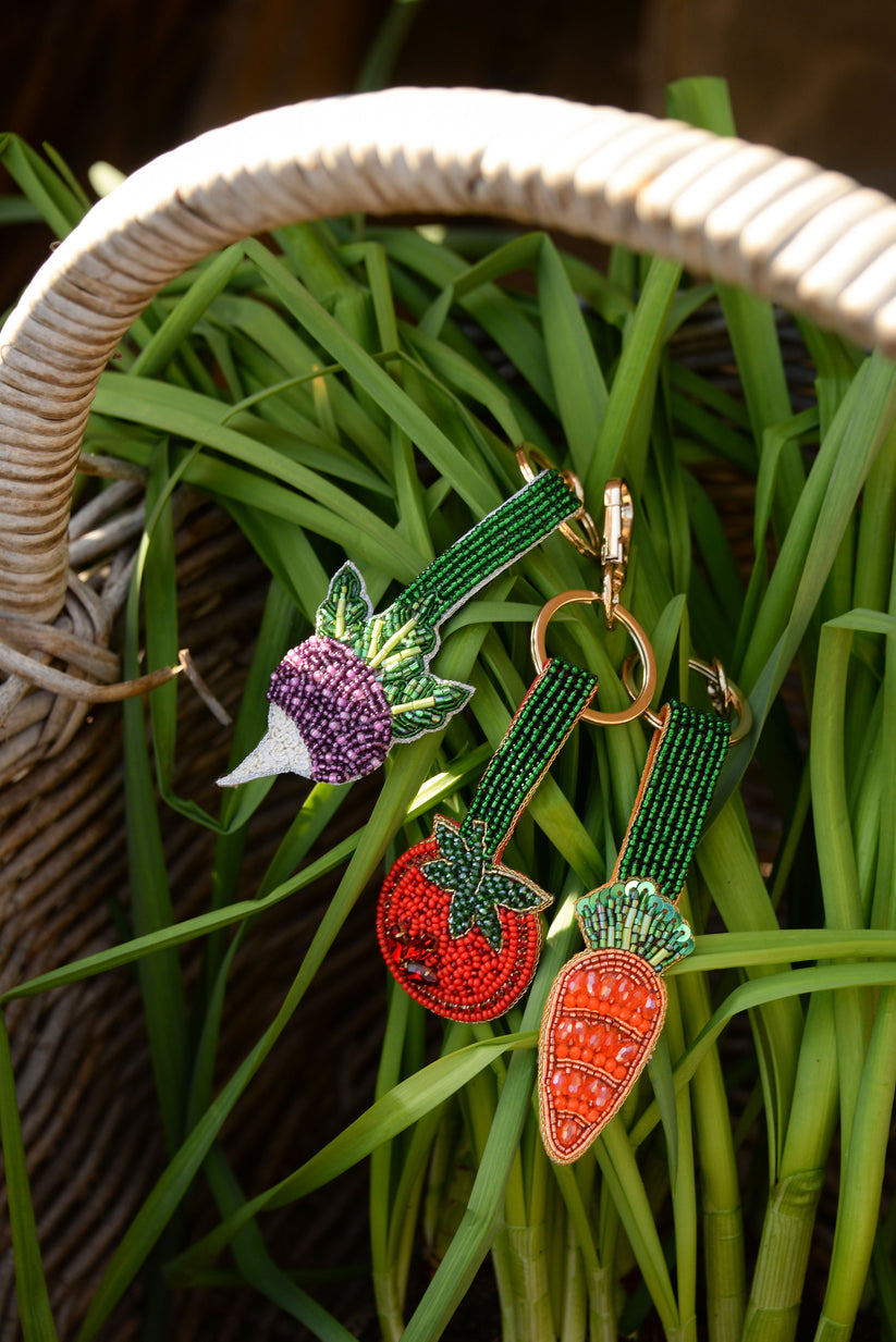 My Doris Beaded Turnip Keyring/Bag Charm