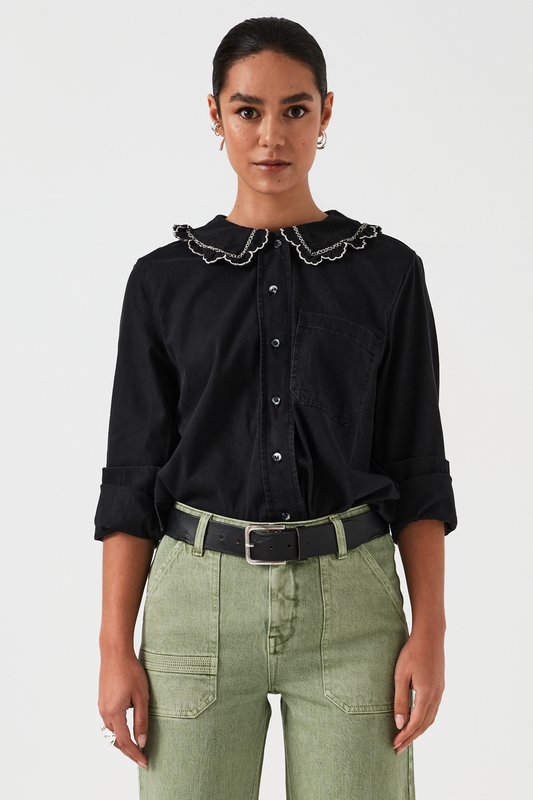 seventy + mochi Delilah Blouse in Black