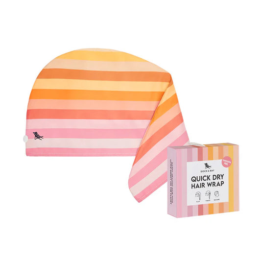 Dock & Bay Hair Wrap - Miami Sorbet -smooth feel