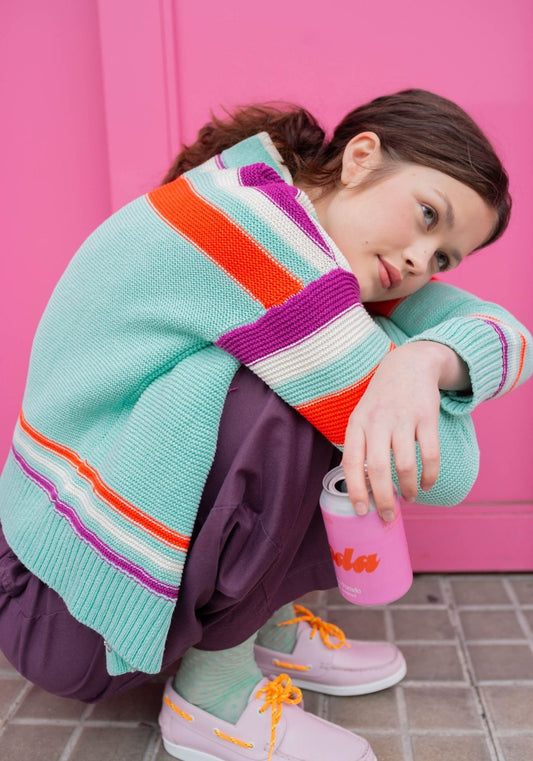 Dr Bloom Aqua Tennis Sweater