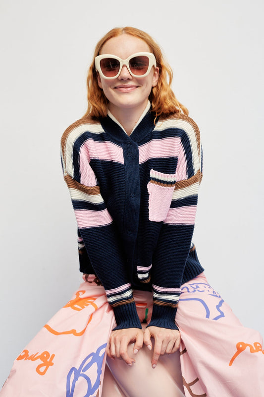 Dr Bloom Blue Tennis Sweater 