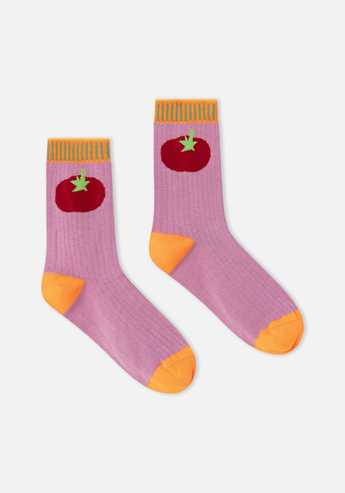 Dr Bloom Pink Pomo Socks in Pink