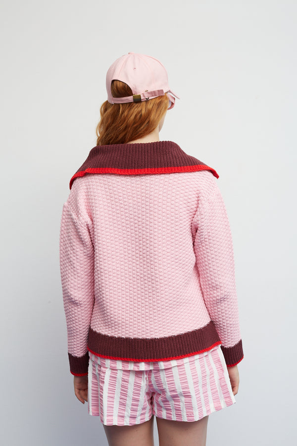 Dr Bloom Pink Match Sweater