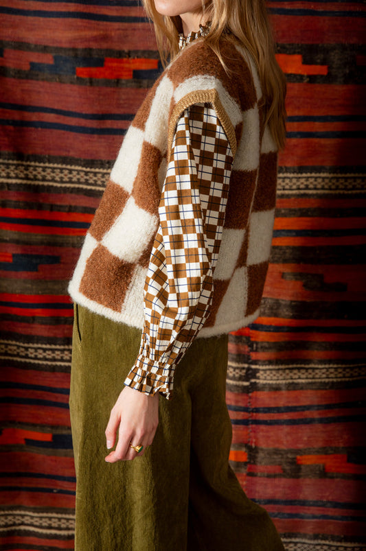Bonte London Earl Gilet in Camel