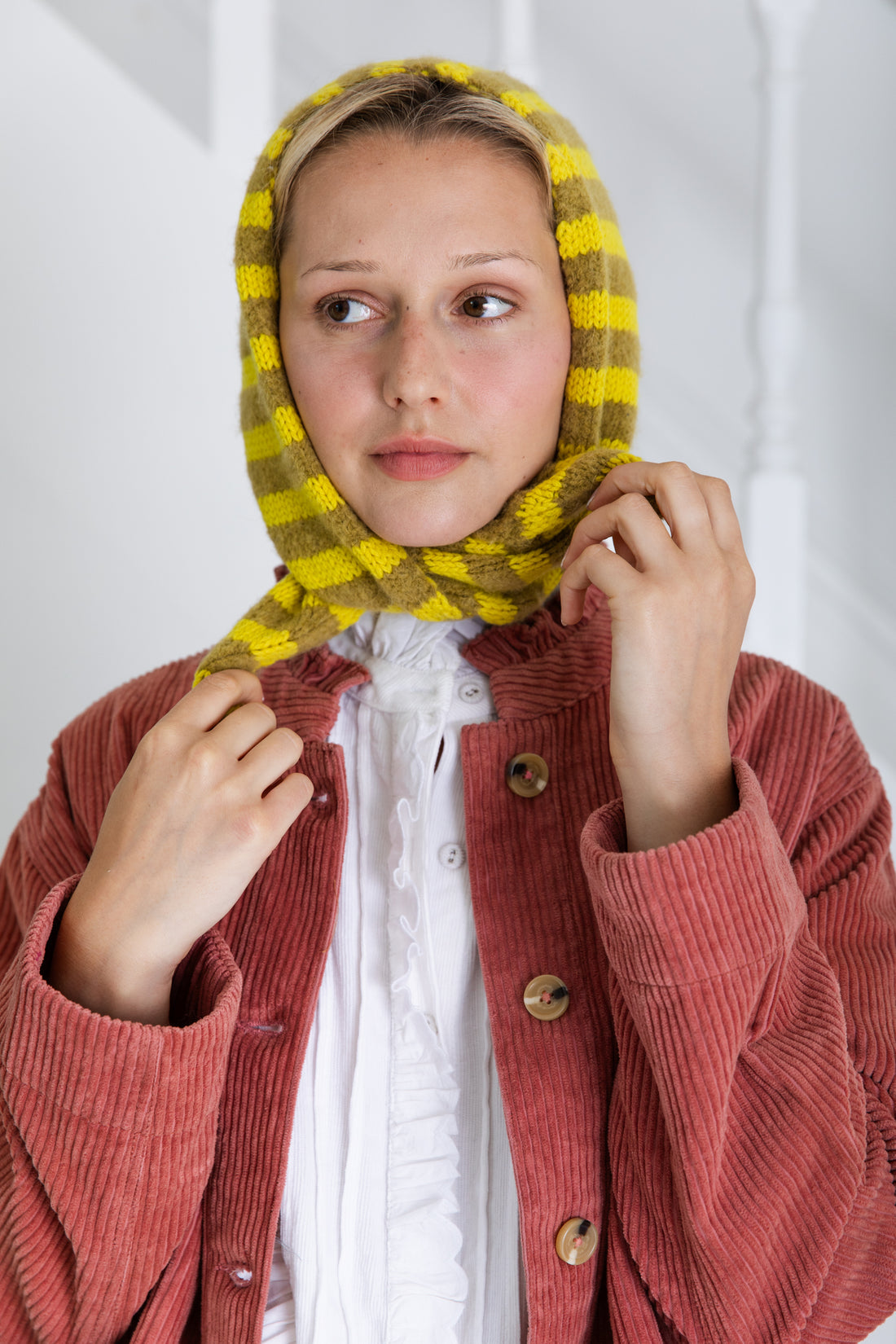 Bonte London Elizabeth Triangle Scarf in Pine