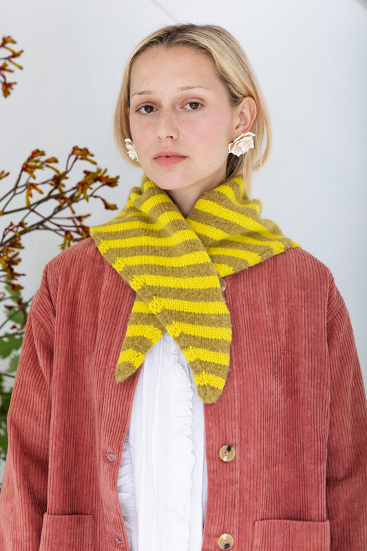 Bonte London Elizabeth Triangle Scarf in Pine