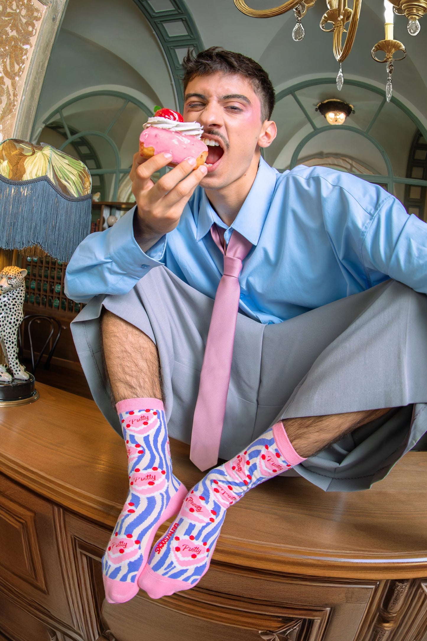 Eat My Socks Pretty Cake Socks