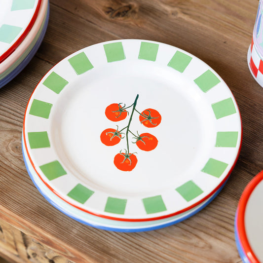 Talking Tables 20cm Tomato Enamel Plate