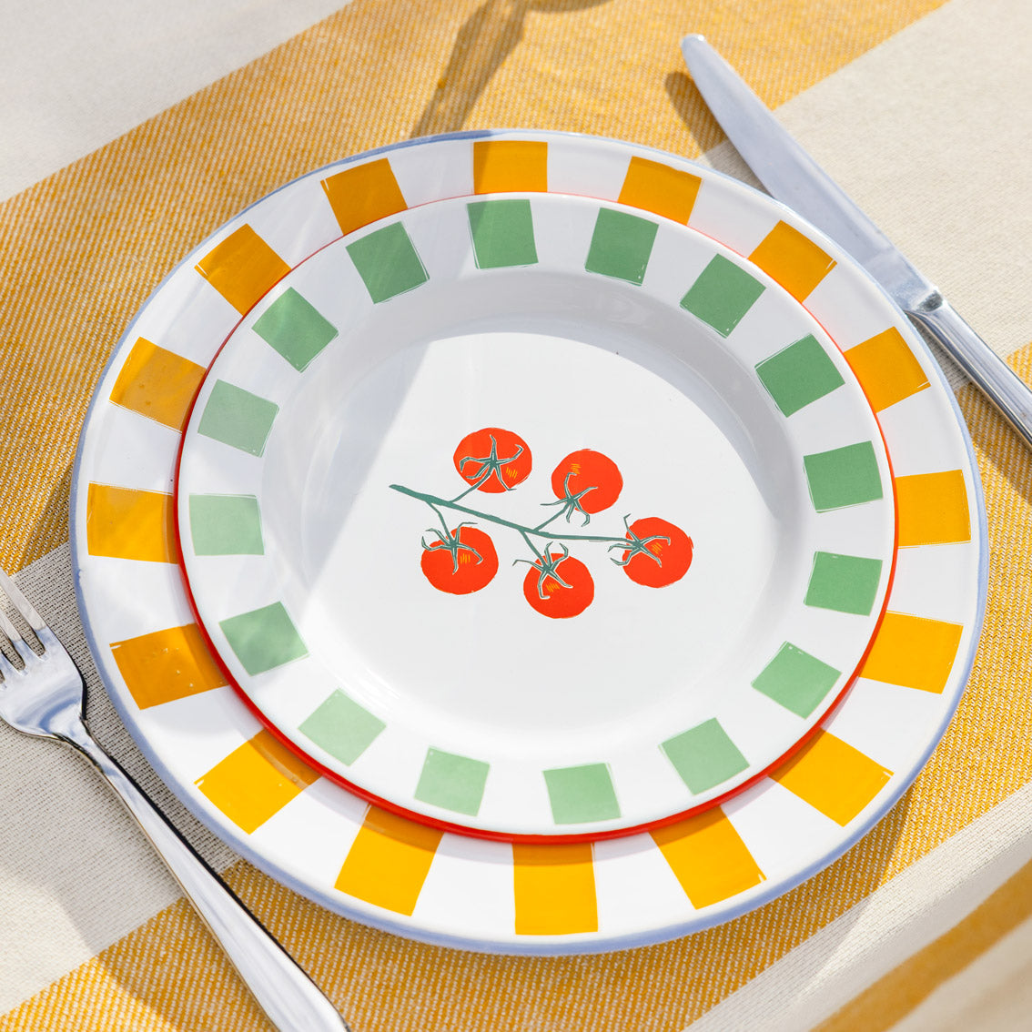 Talking Tables 20cm Tomato Enamel Plate