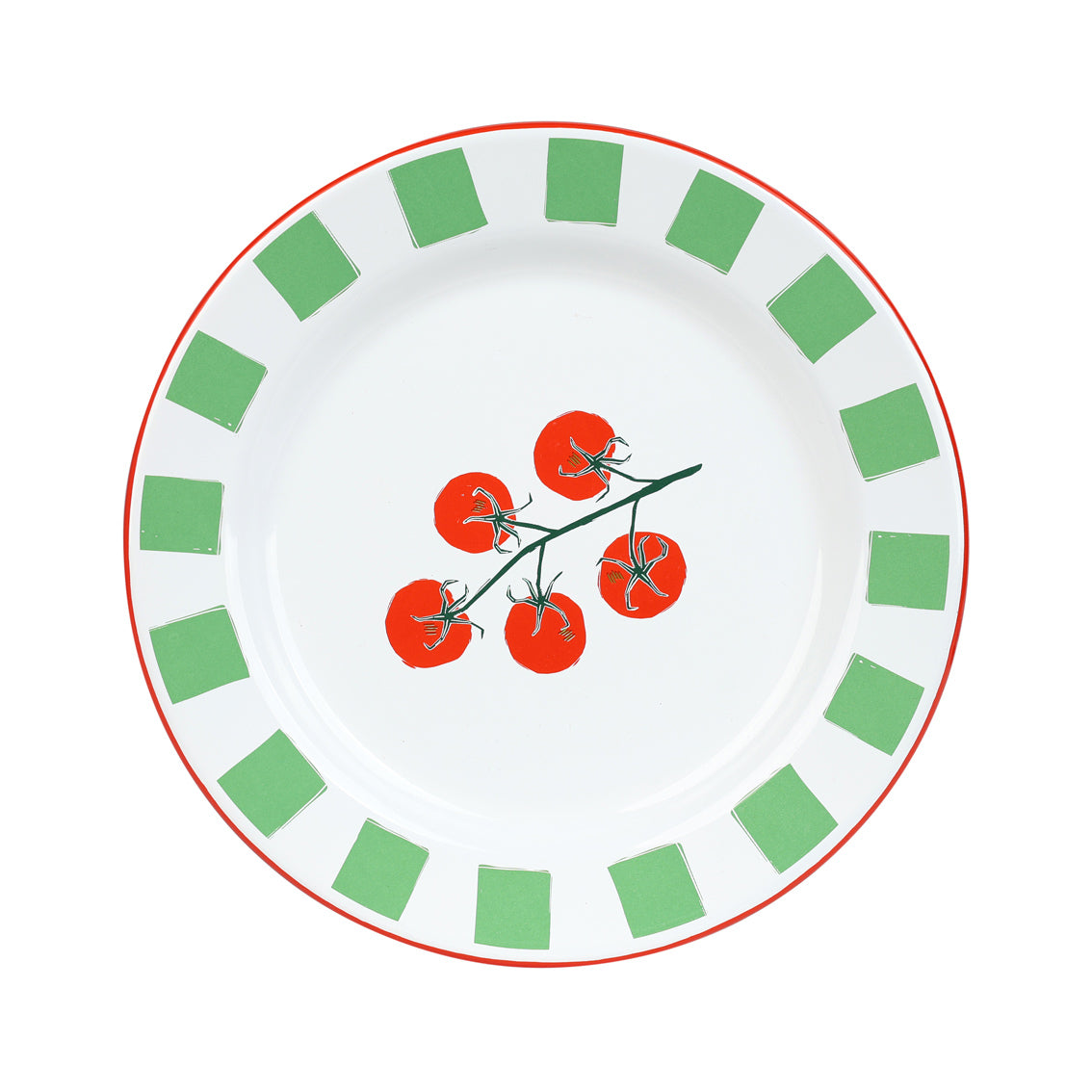 Talking Tables 20cm Tomato Enamel Plate