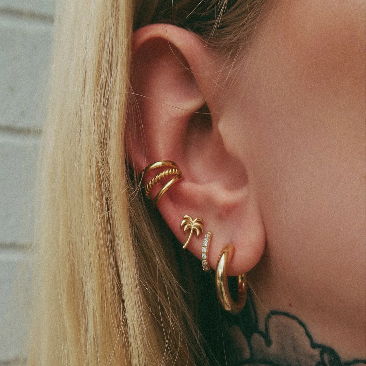 Chunky Hoop Stud Earrings Scream Pretty