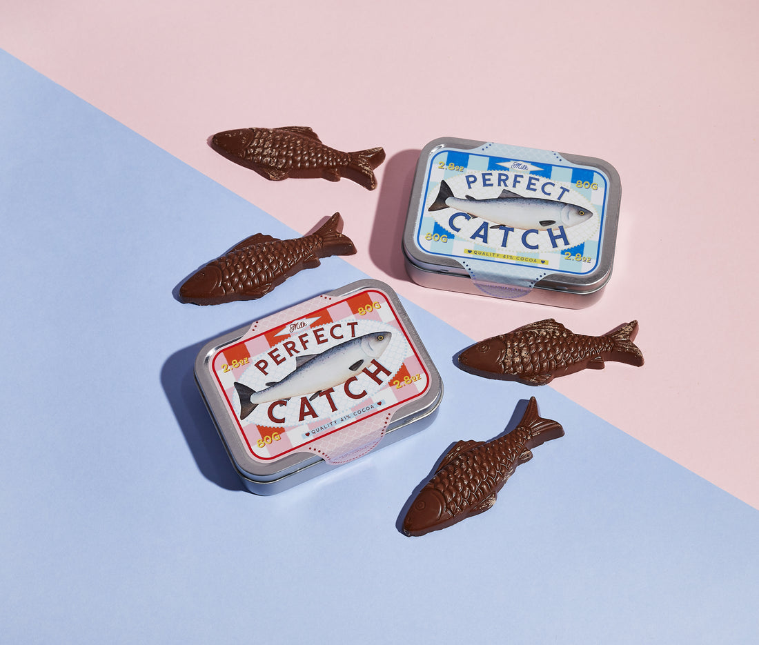 The Chocolate Gift Company  - PERFECT CATCH! MILK CHOCOLATE SARDINES