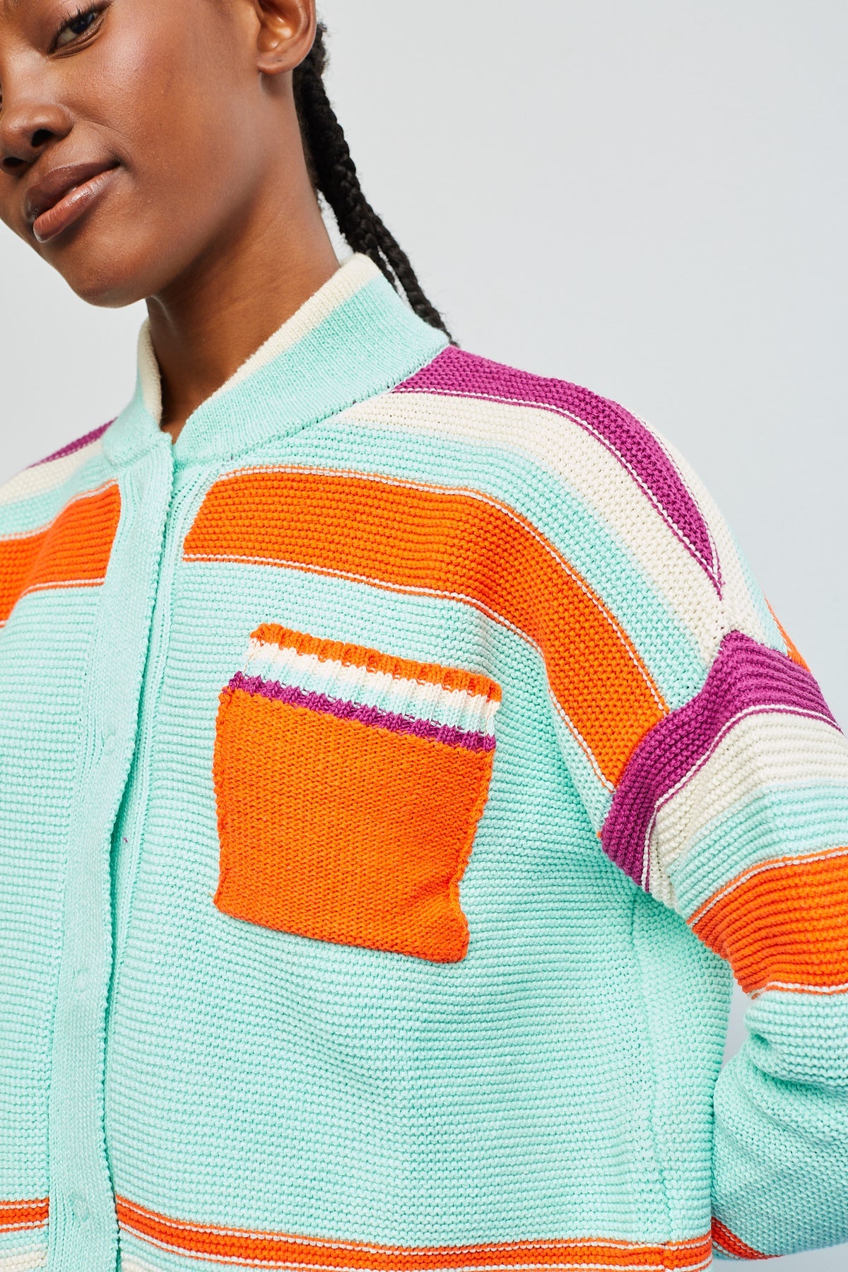 Dr Bloom Aqua Tennis Sweater