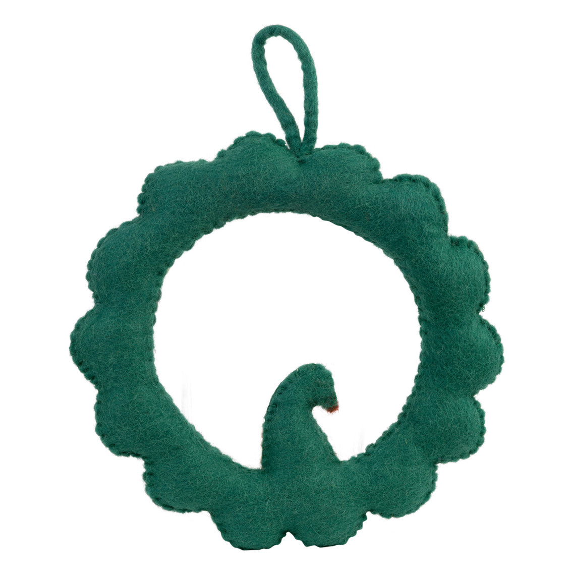 Partridge & Pear Felt Christmas Wreath - 25cm