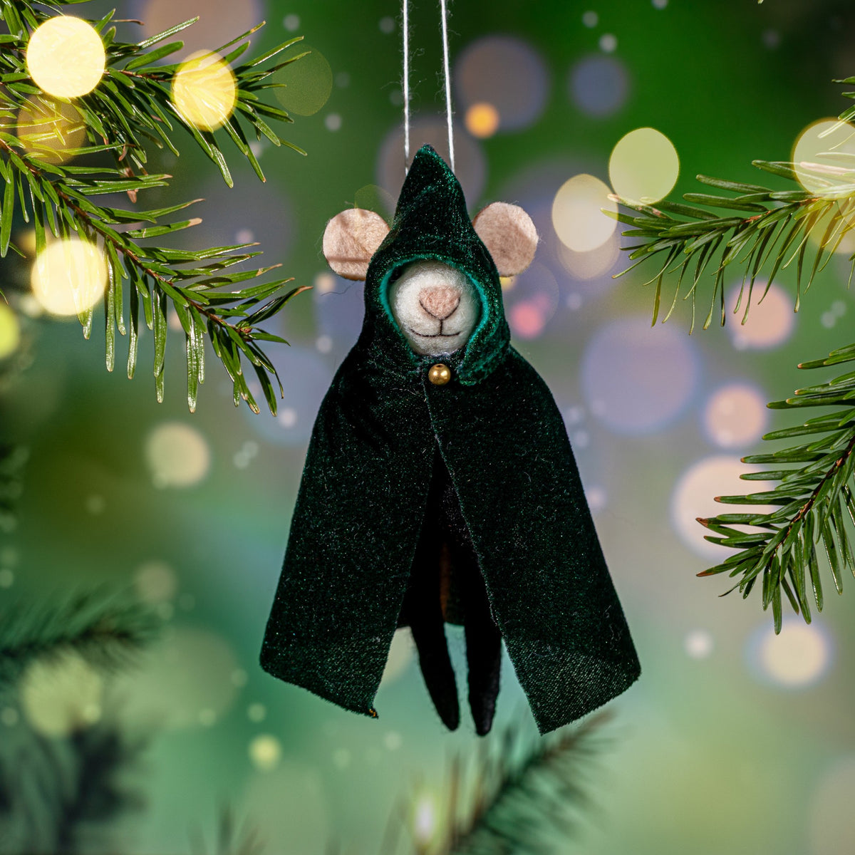 Cloaked Mouse Decoration - For Fans of 'The Traitors'