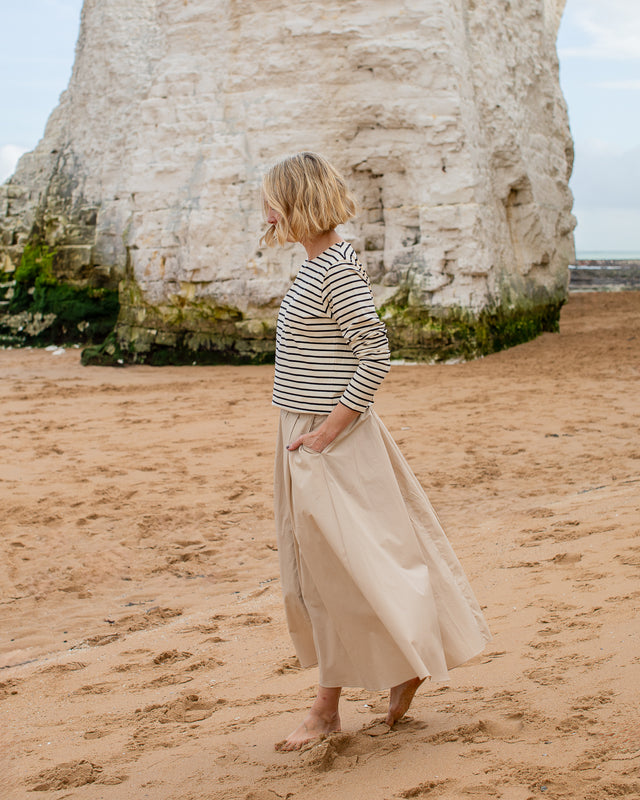 Chalk Audrey Skirt Stone