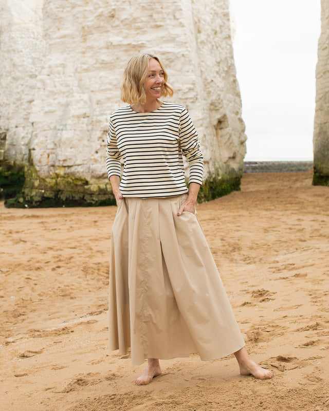 Chalk Audrey Skirt Stone