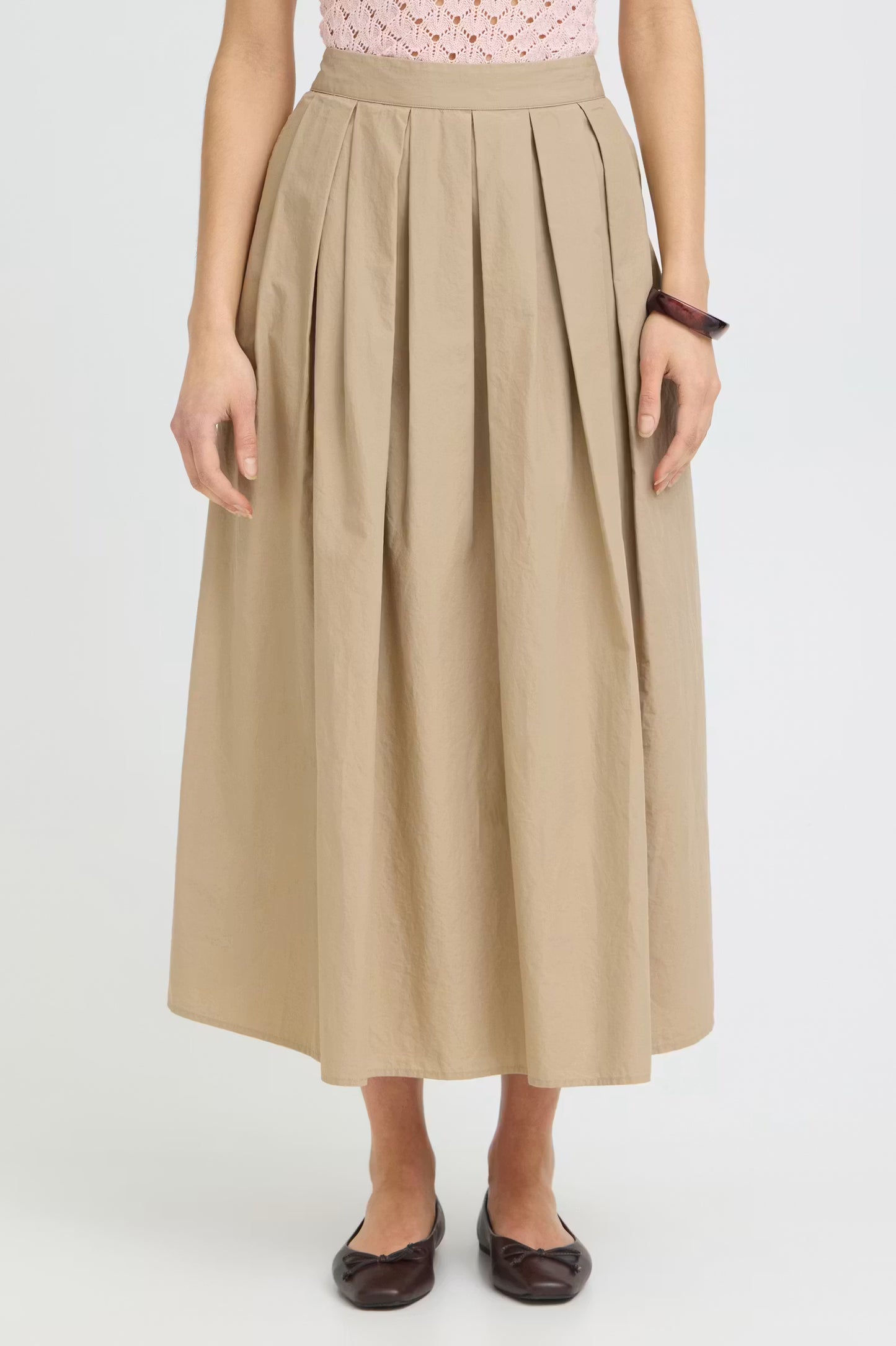 FRANSA Giti Skirt in Savannah Tan