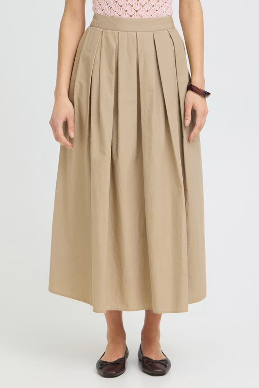 FRANSA Giti Skirt in Savannah Tan