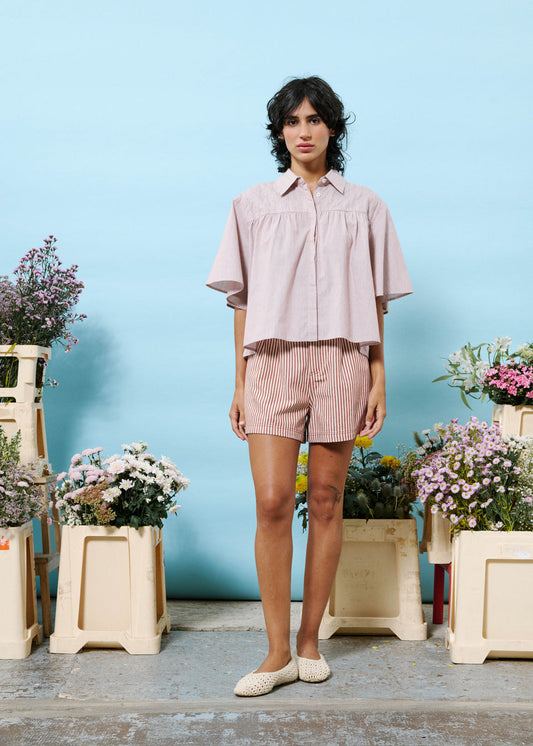FRNCH Leissa Blouse in Brick