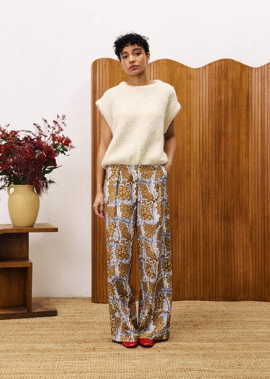 FRNCH JASMIN Cream Sweater in Creme