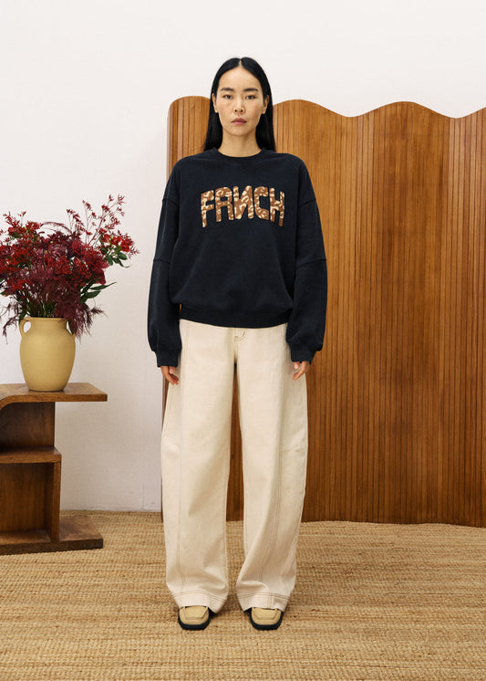 FRNCH Lime Tree Sweatshirt in Anthracite