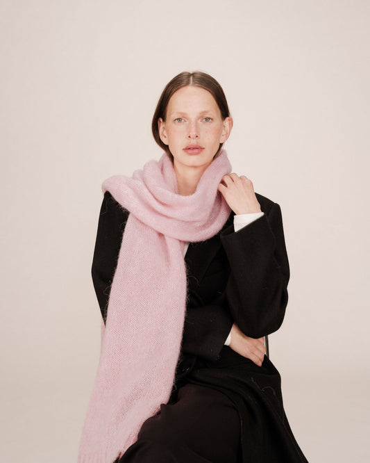 Grace & Mila Saldana Scarf in Cristal Rose