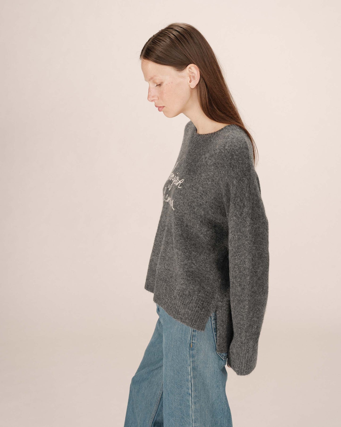 Grace & Mila Saints Pullover in Antracite