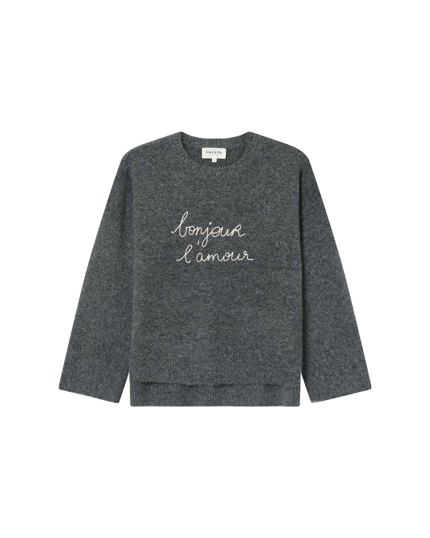 Grace & Mila Saints Pullover in Antracite