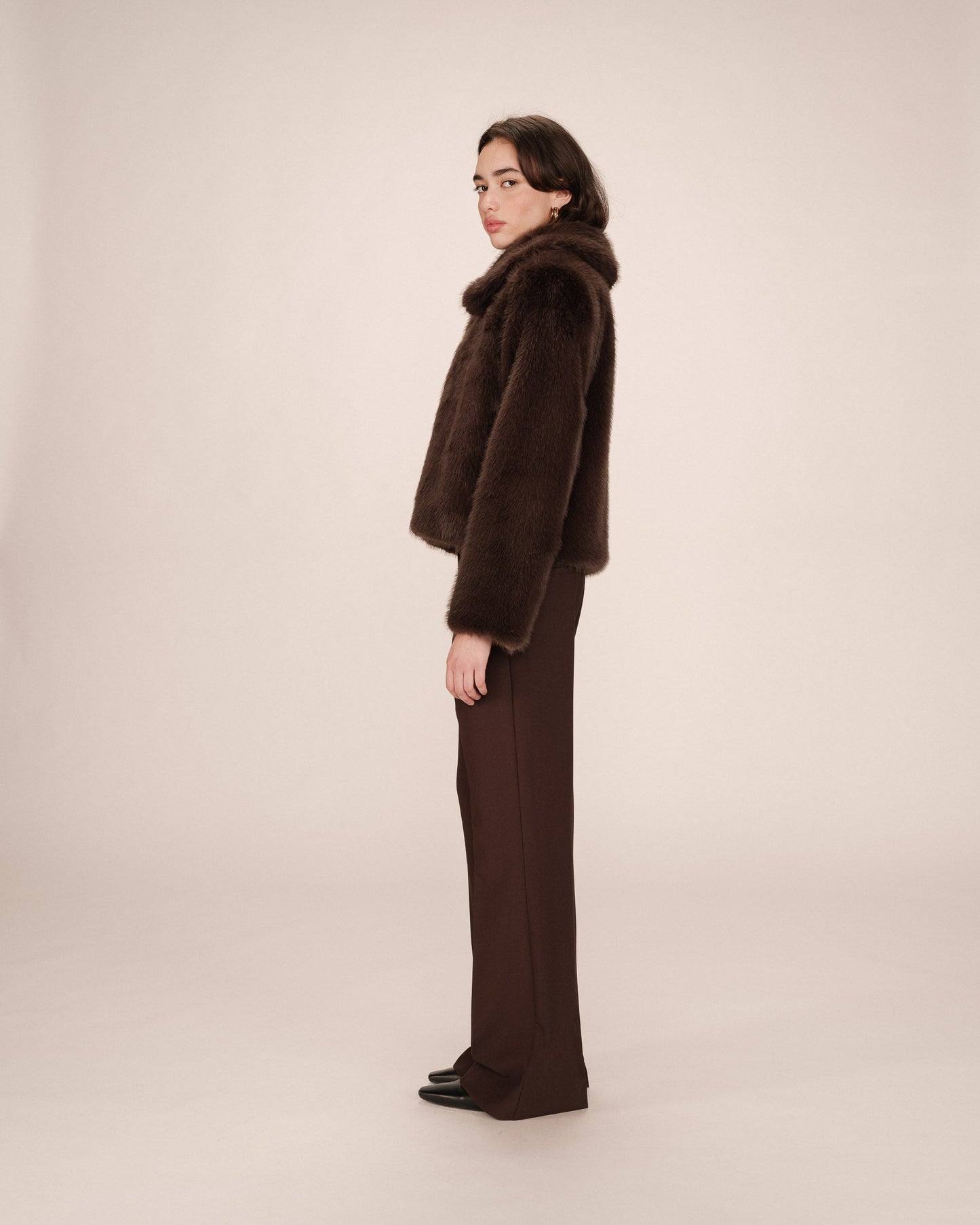 Grace & Mila Shonna Coat in Chocolat