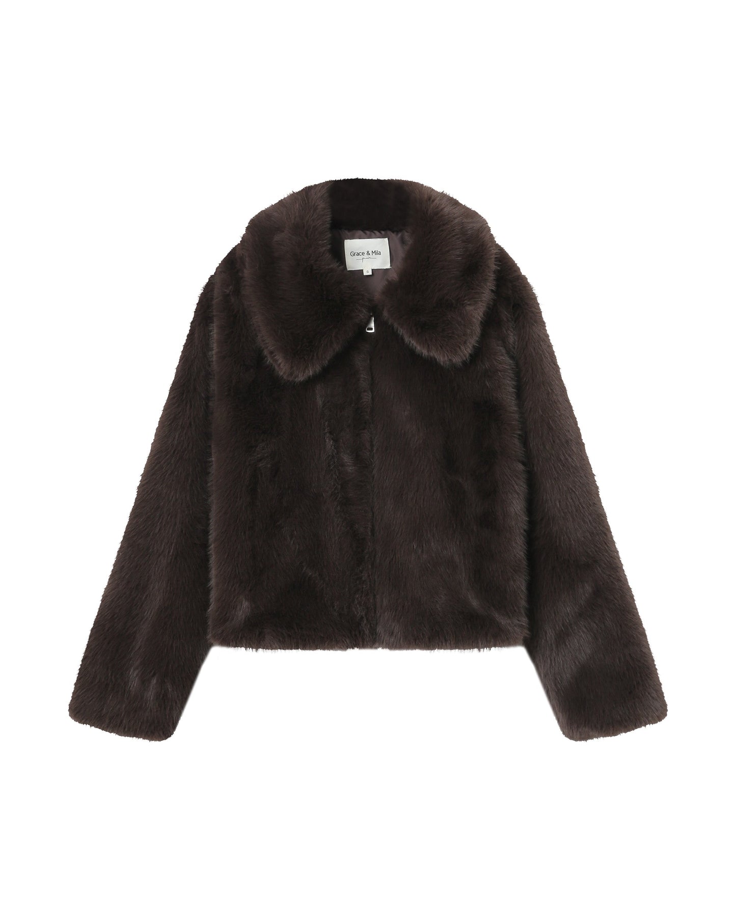 Grace & Mila Shonna Coat in Chocolat