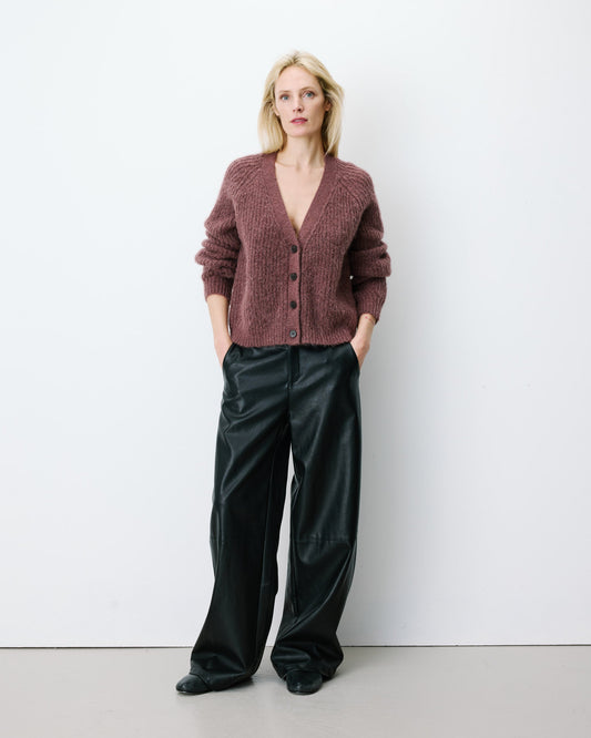 Grace & Mila Saluda Oversized Cardigan in Purple
