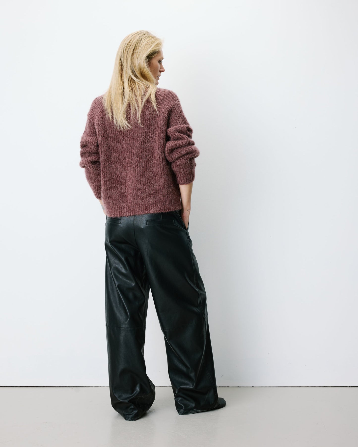 Grace & Mila Saluda Oversized Cardigan in Purple