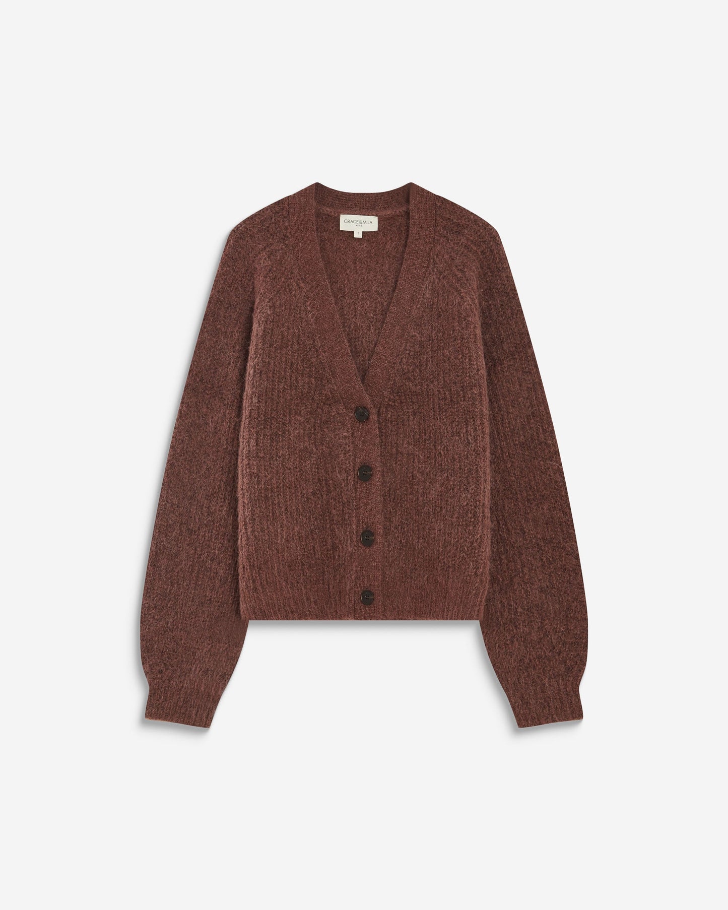 Grace & Mila Saluda Oversized Cardigan in Purple
