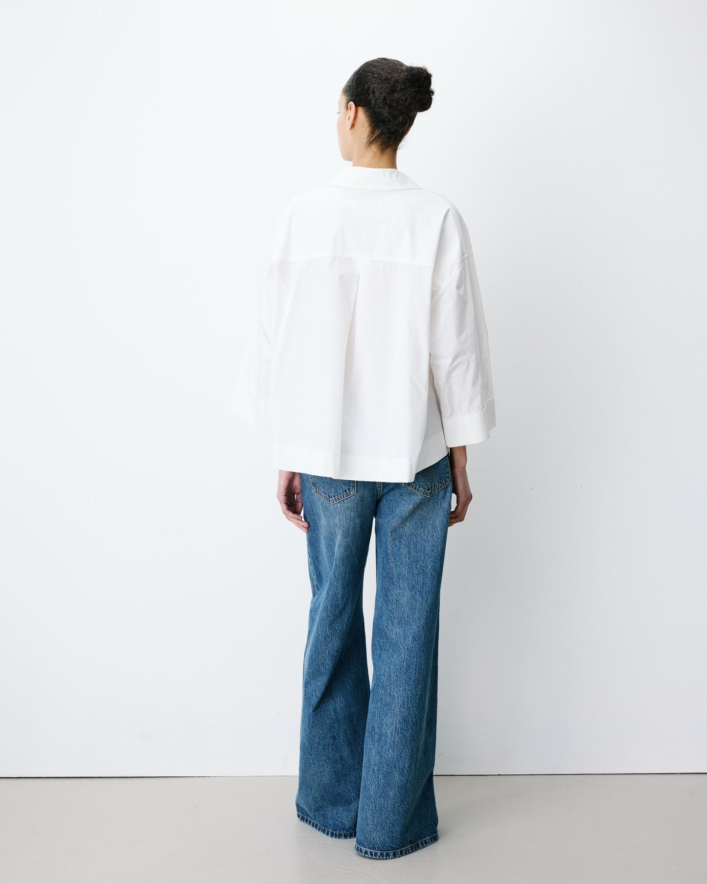 Grace & Mila Amber Oversized Blouse in Ivory