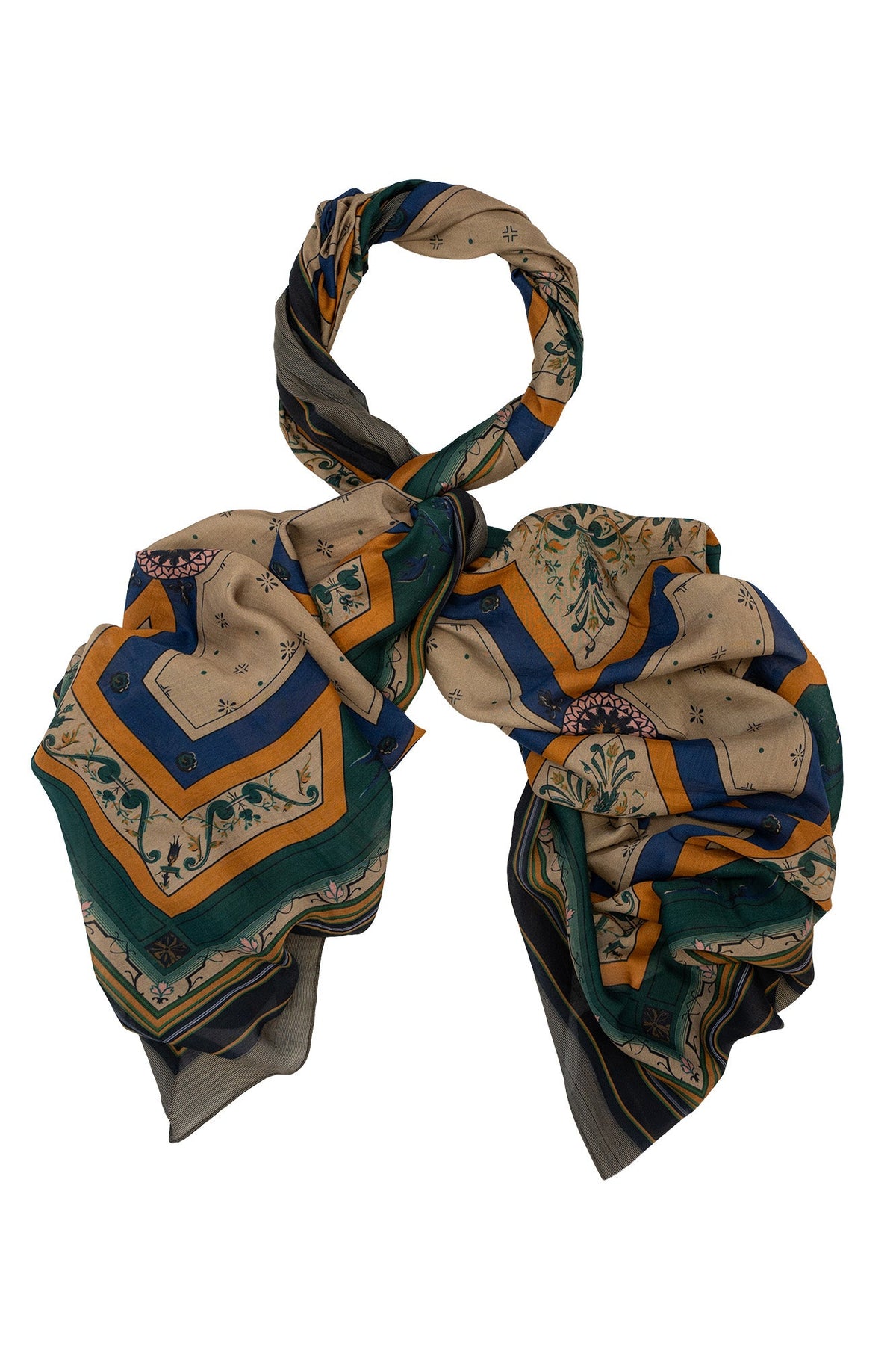 One Hundred Stars Fleur De Lys Sand Scarf