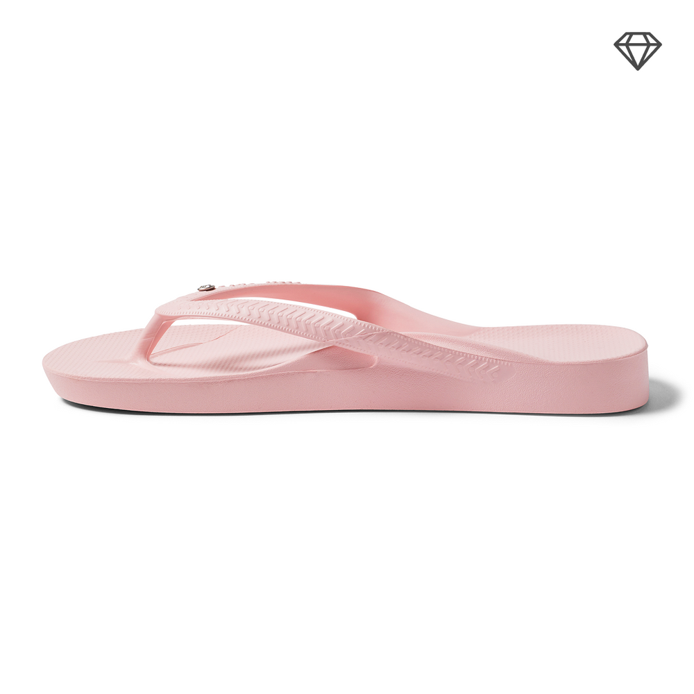 Archies Crystal Pink Arch Support Flip Flops - Classic