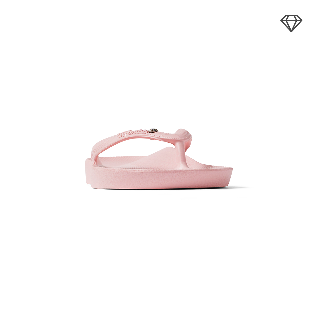 Archies Crystal Pink Arch Support Flip Flops - Classic