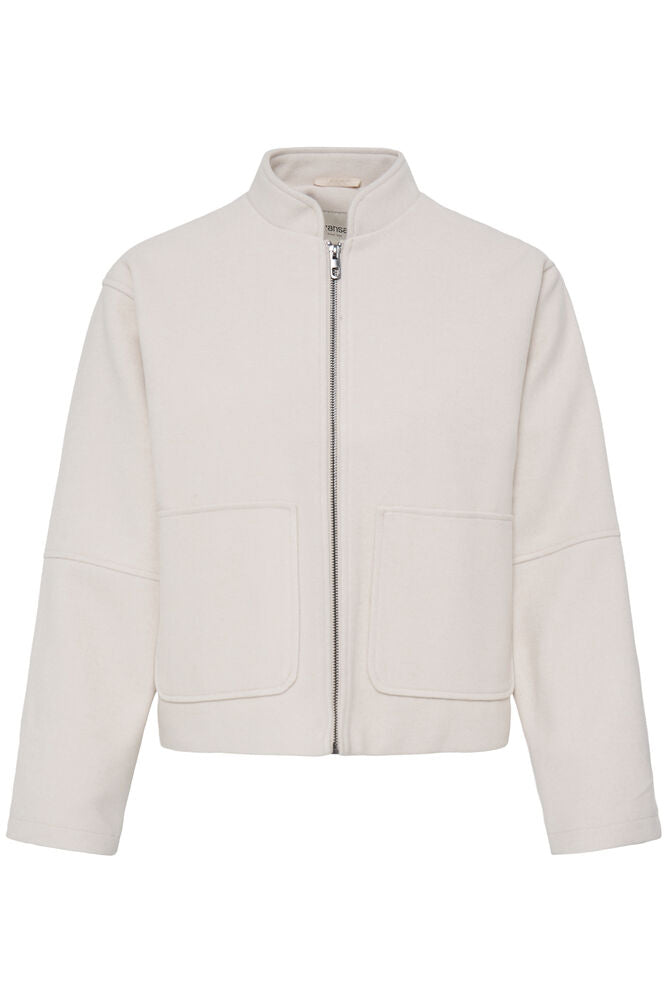 Fransa Joa Jacket in Oatmeal Melange