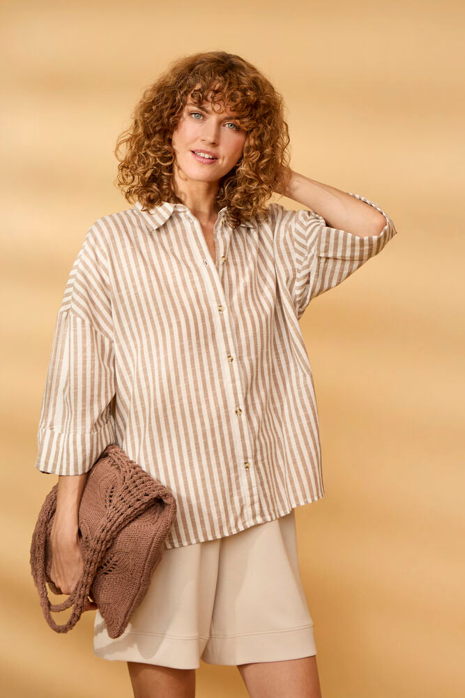 Fransa Aruora Short in Gray Morn