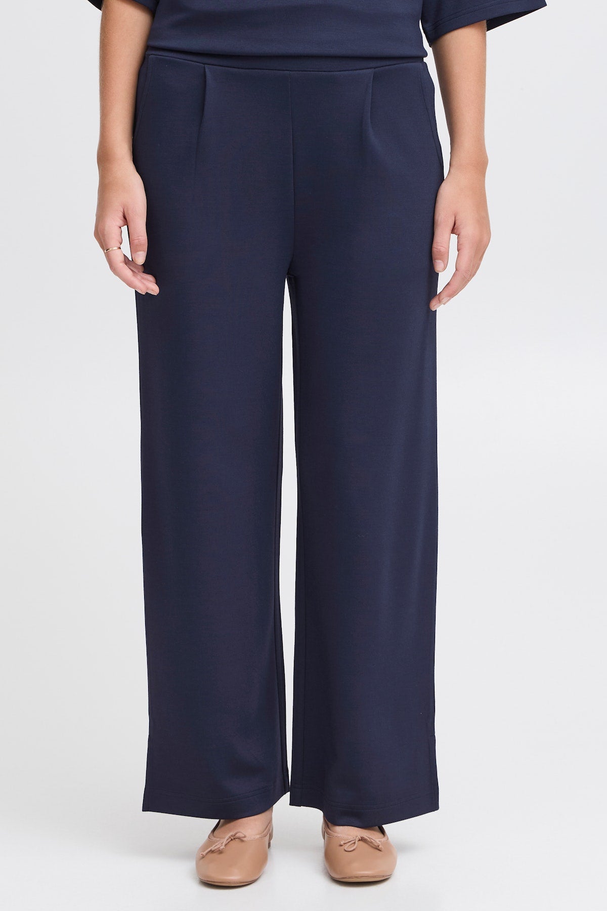 Fransa Aurora Pant in Navy Blazer
