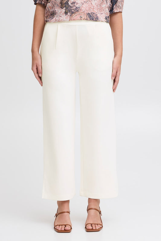 Fransa Aurora 7/8 Pant in Whisper White